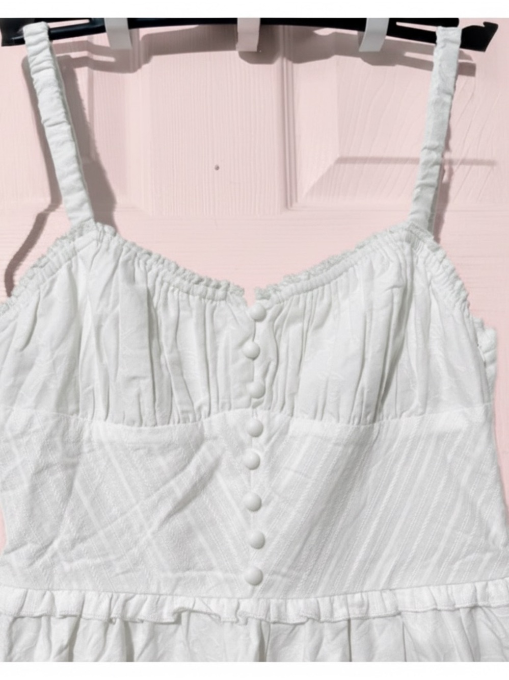 Commense Ruffle Hem Cami Plain Midi Dress - Picture 12 of 16